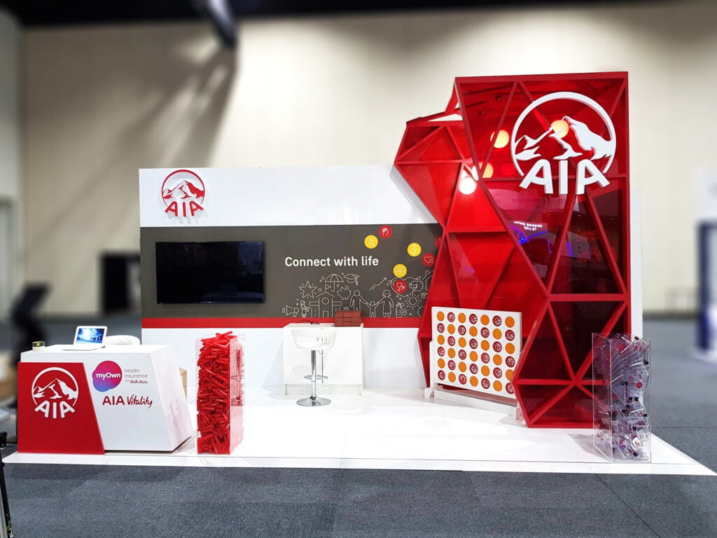 AIA interactive display stand